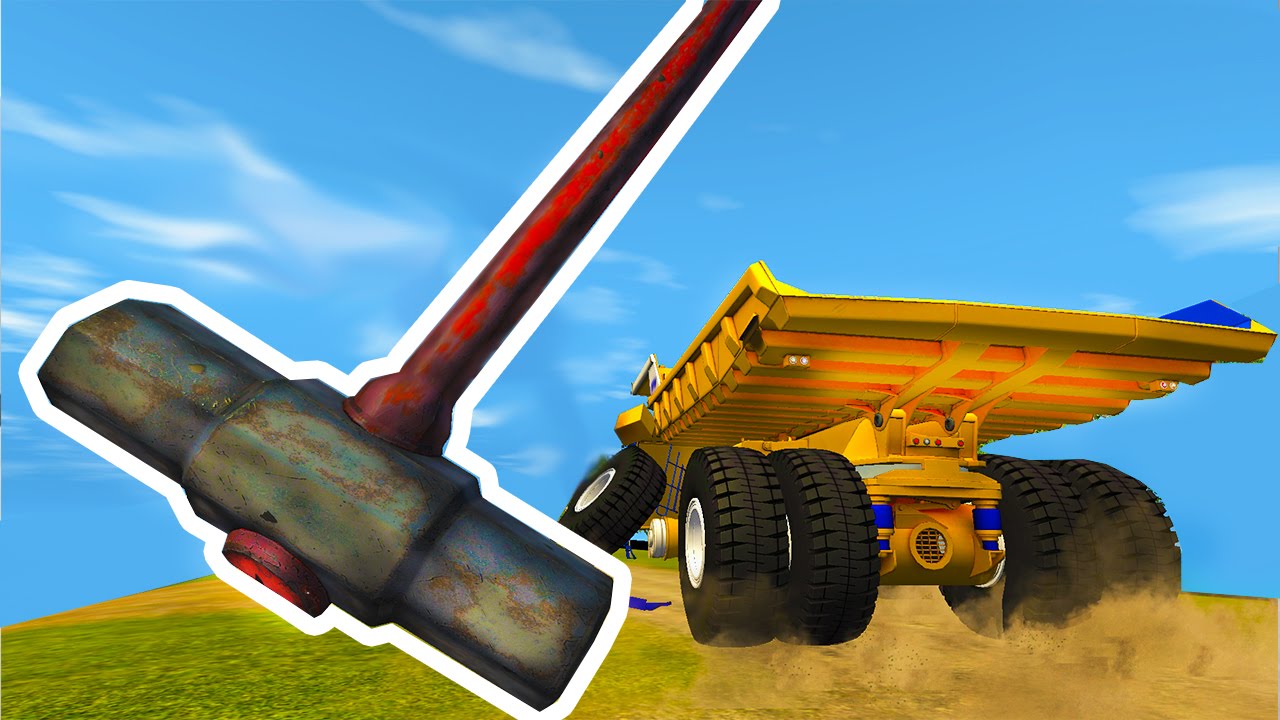 БЕЛАЗ ПРОТИВ МОЛОТА в BeamNG Drive