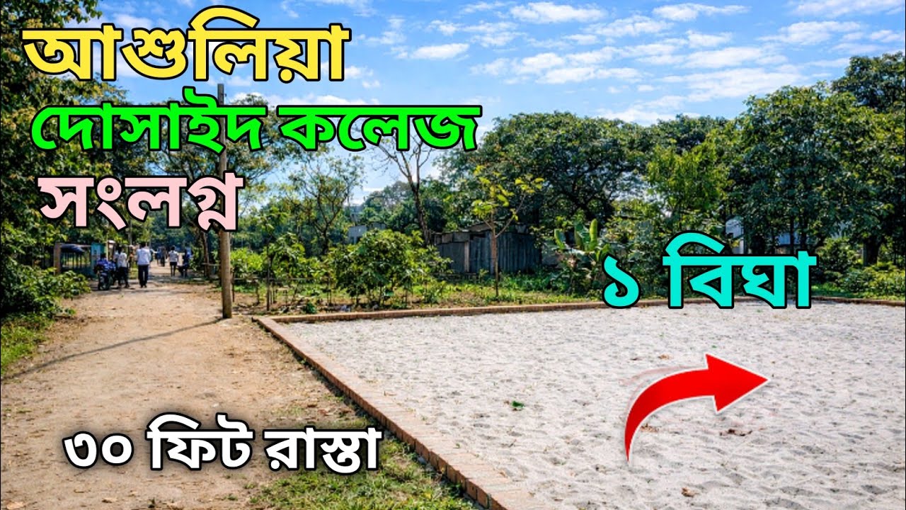 আশুলিয়া চারাবাগ এবং দোসাইদ কলেজ সংলগ্ন সরকারি ৩০ ফিট রাস্তার সাথে রেডি প্লট বিক্রি হবে।