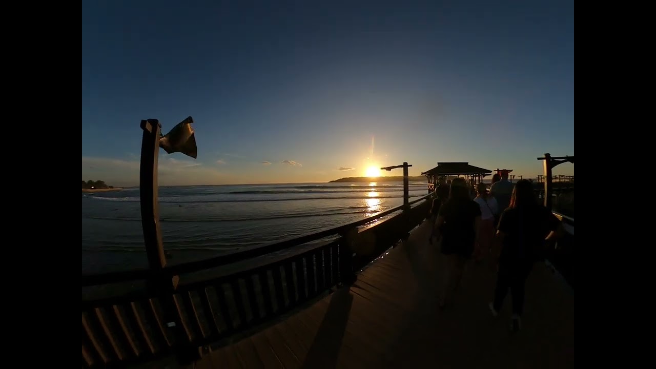 Sabang Boardwalk sunset walk.