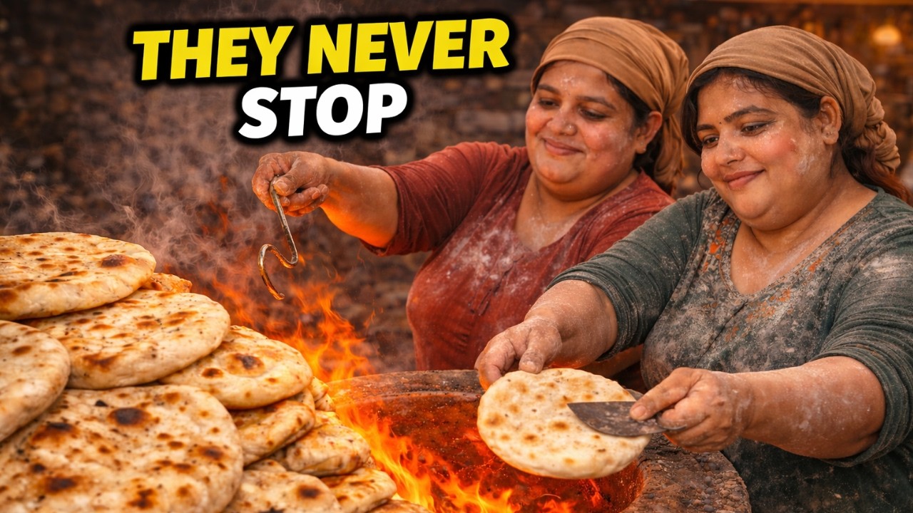 Clay Oven Bread 🥖 Authentic Tandoori Naan Street Food