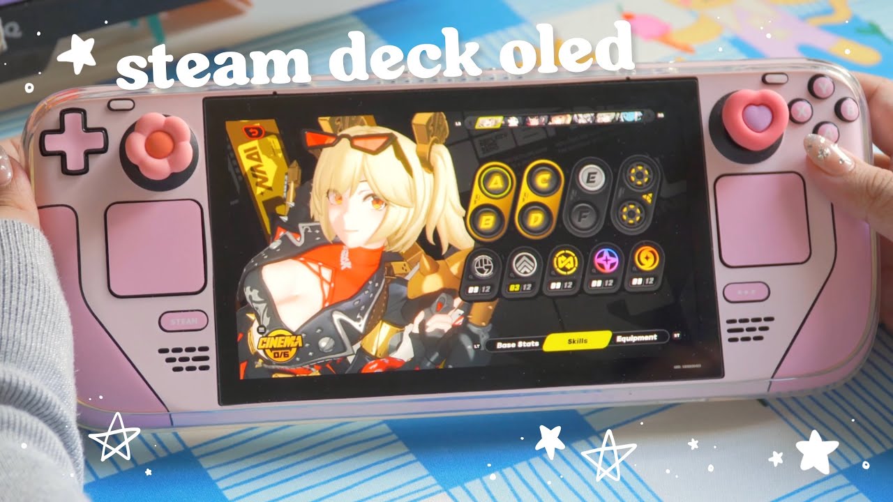 ✿ OLED steam deck !! | ft. genshin impact, honkai star rail, zenless zone zero ⋆˚✿˖°