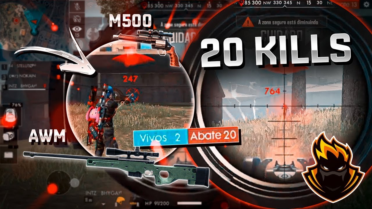 20 KILLS EM UMA PARTIDA DE FREE FIRE NA RANQUEADA! BLACKN444