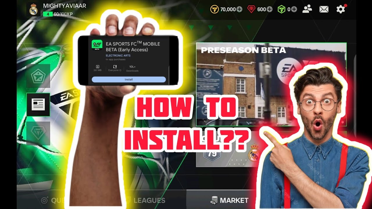 HOW TO INSTALL FC 24 MOBILE BETA VERSION?? | DO THIS NOW!! #fifamobile #gaming #eafc24 #tutorial