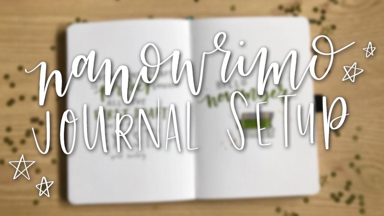 november + nanowrimo bullet journal setup | national novel writing month 2019