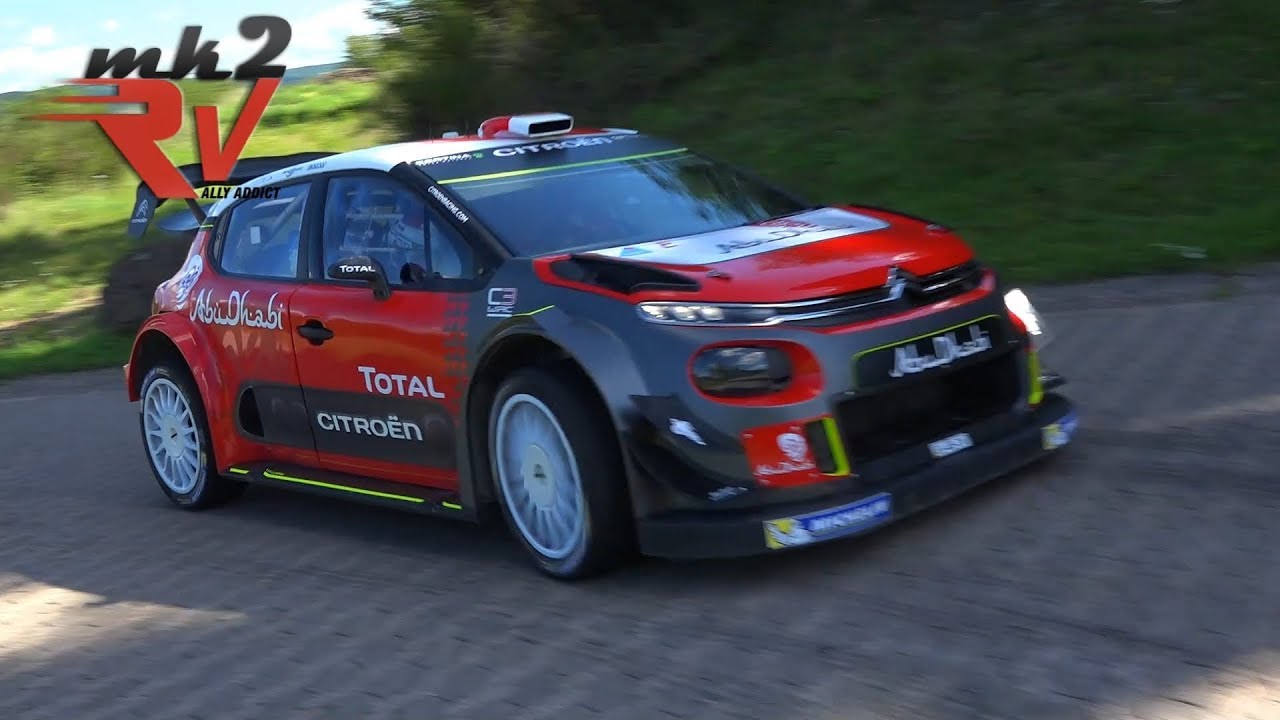 Andreas Mikkelsen & Craig Breen Citroën C3 WRC Rallye Deutschland Test 2017 -- MK2
