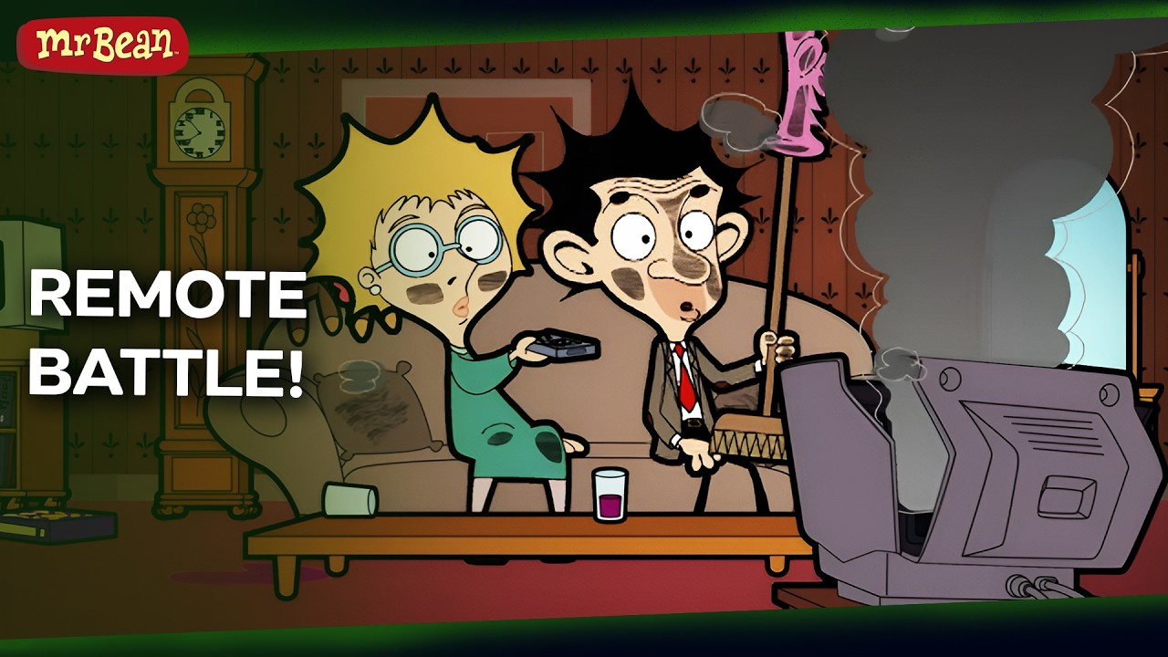 Bean vs Irma: The Remote Control War! | Mr Bean - Cartoons for Kids