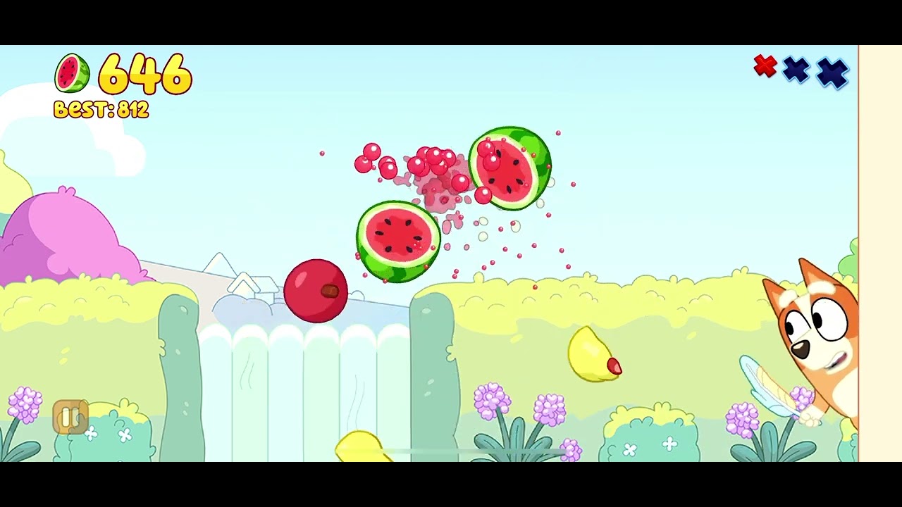"FRUIT NINJA CLASSIC+ BLUEY: CLASSIC MODE" 
