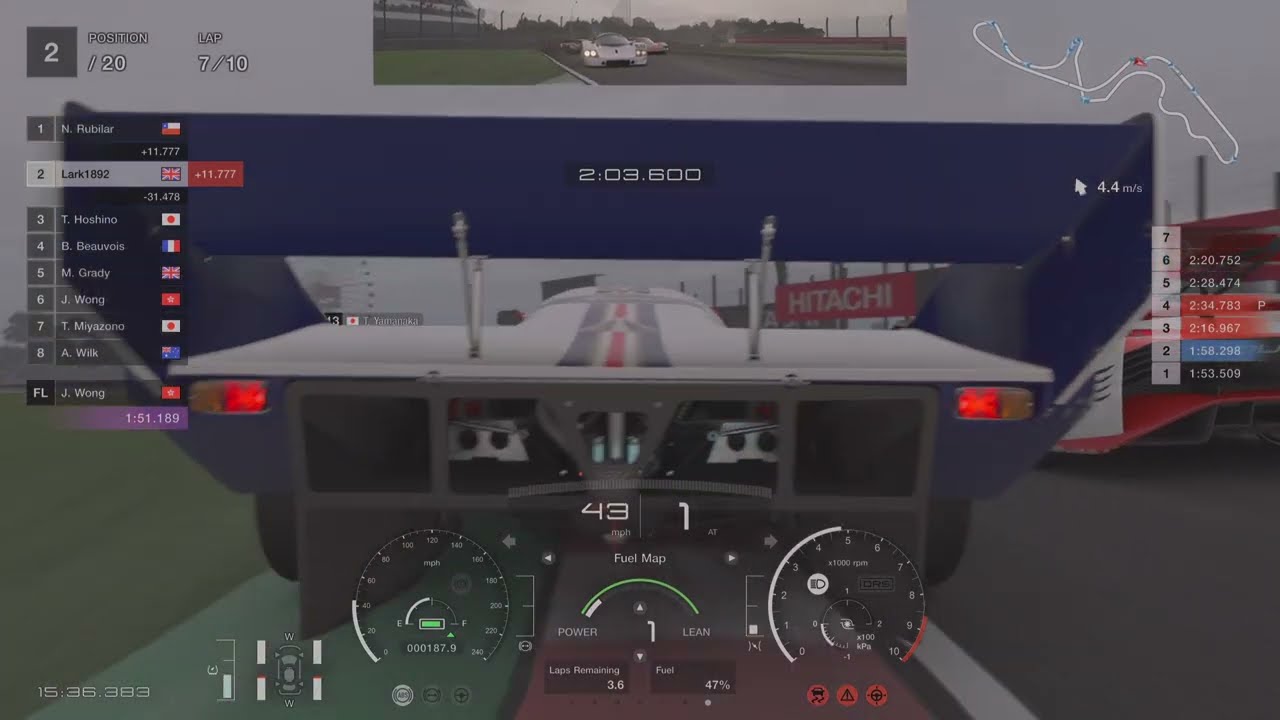 Lucky rain assists Suzuka GR1 prototype win with McLaren VGT Gran Turismo 7