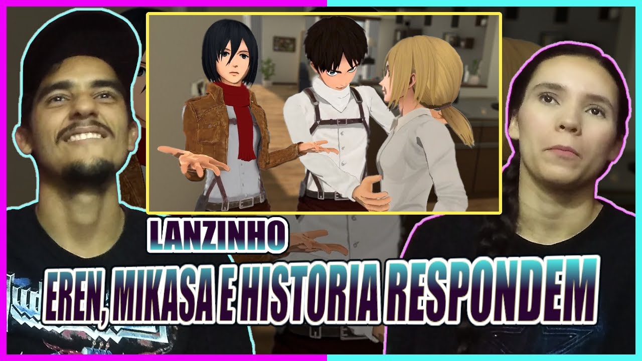REACT | EREN, MIKASA E HISTORIA RESPONDEM (AOT VR)
