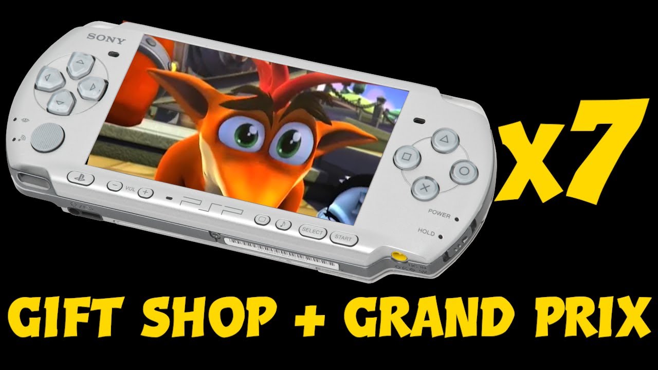Speedrunning Crash Tag Team Racing with 7 PSPs! (Gift Shop Completion + All Grand Prix)