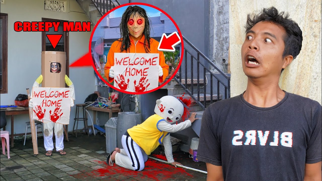 GAUWAT!! CREEPY MAN SEMBUNYI DI DALAM RUMAH UPlIN?!