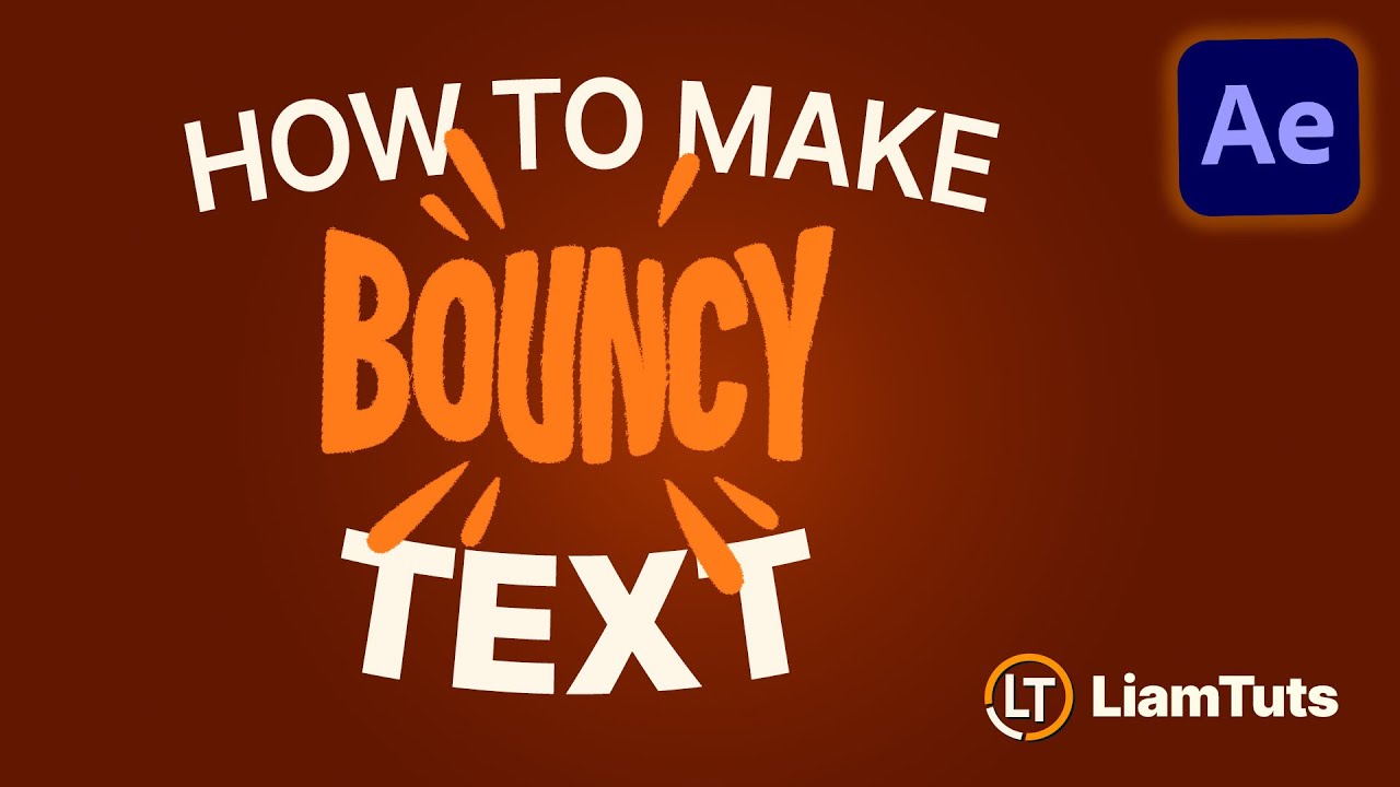 How to Make Bouncy Text in After Effects (Puppet Tool + Inertia Expression)