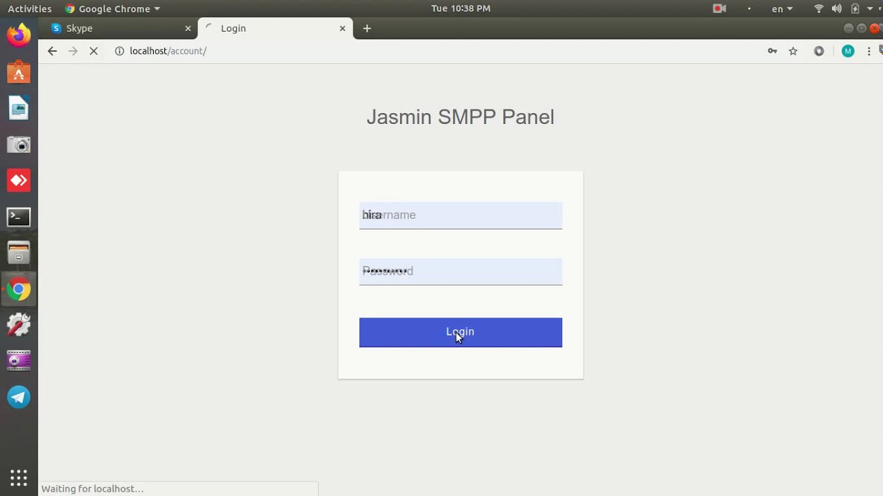 I WILL DO JASMIN SMPP PANEL  INSTALL INTO LINUX
