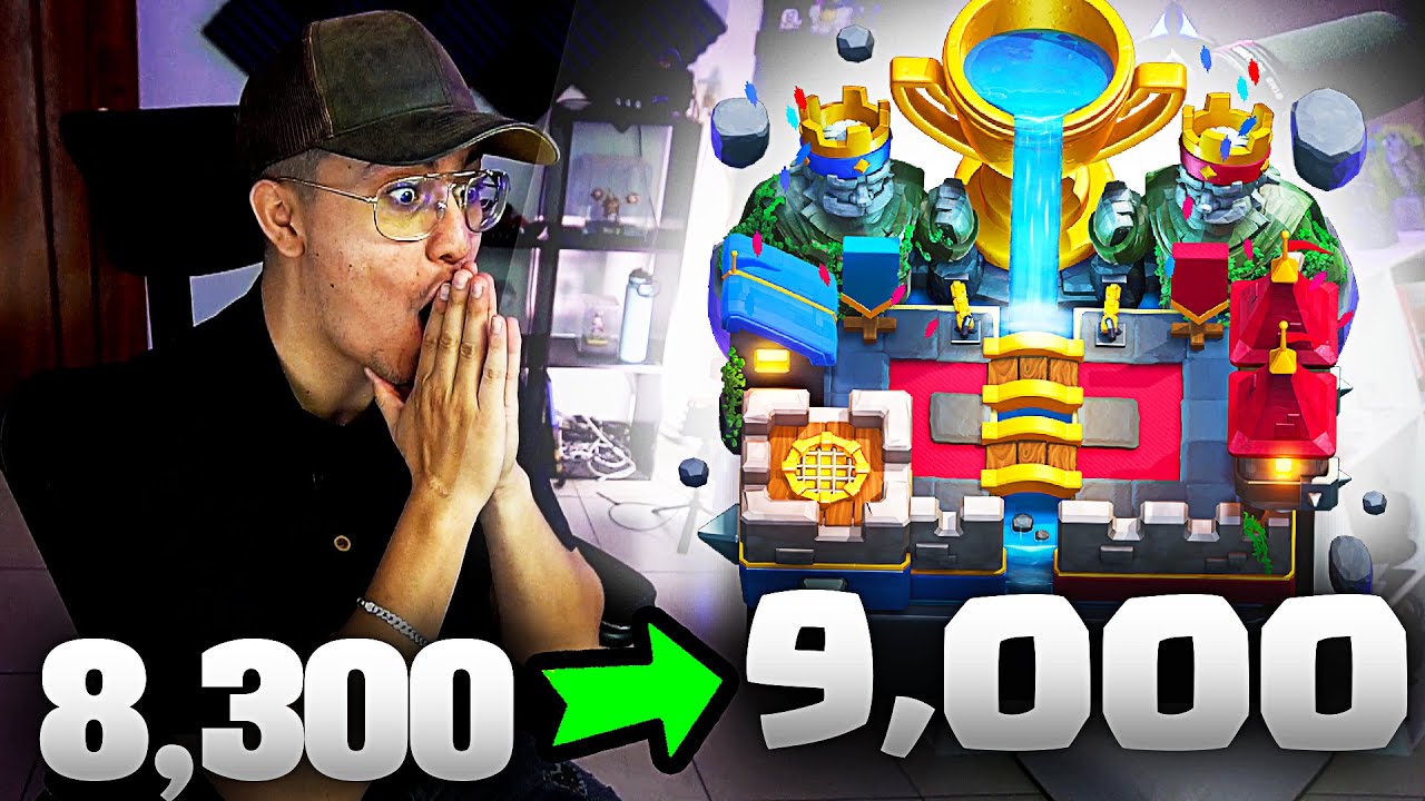 ☠️SUBIENO +700 COPAS en 57 MINUTOS con el MEJOR MAZO CLASH ROYALE...
