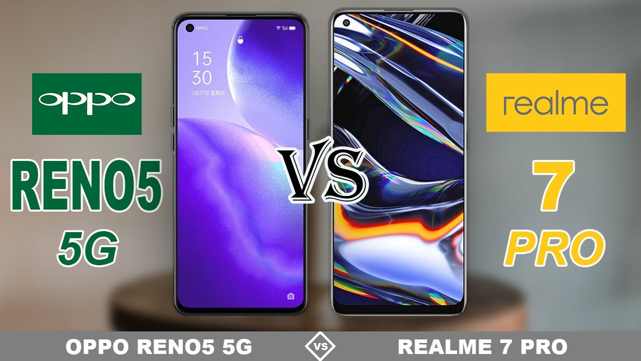 OPPO RENO5 5G vs REALME 7 PRO || Full Specs Comparison || Which is better?