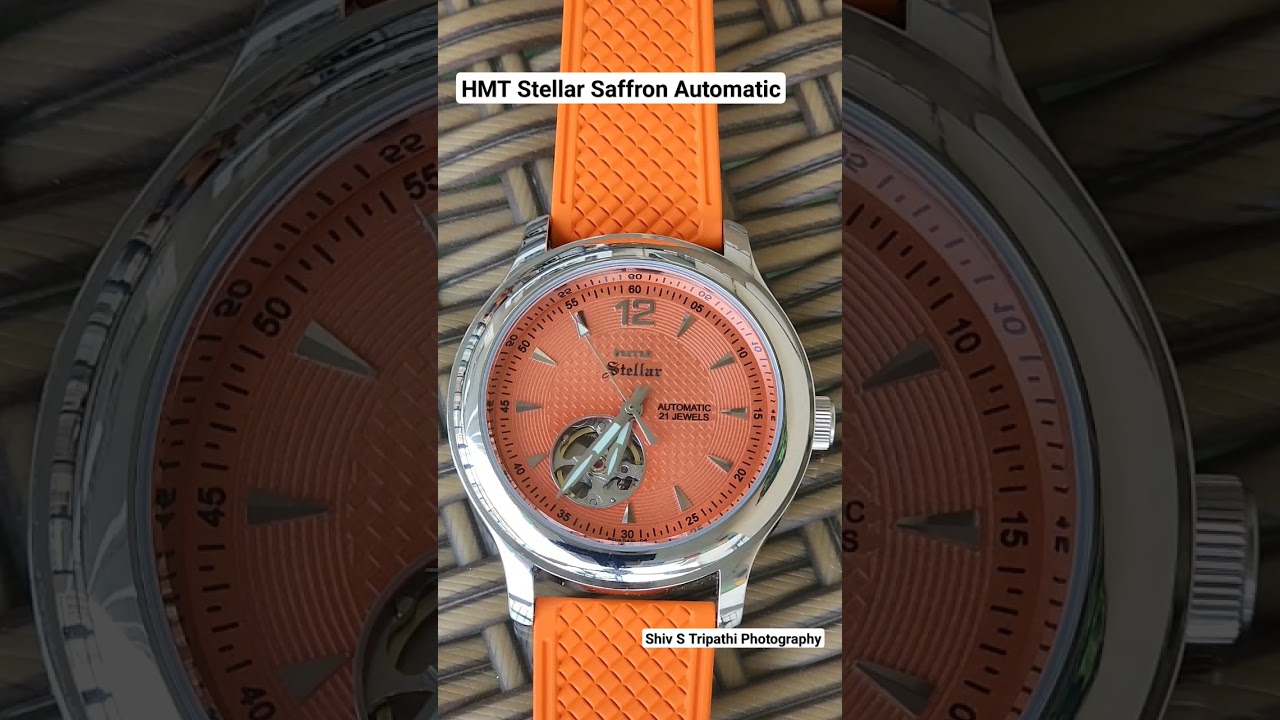 HMT Stellar saffron, Automatic 