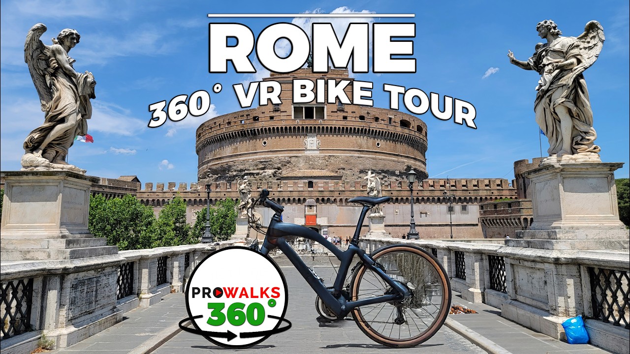 Rome, Italy 360° VR Bike Tour - 24 Miles of Rome in 1 EPIC 360 VR Bike Tour Experience!