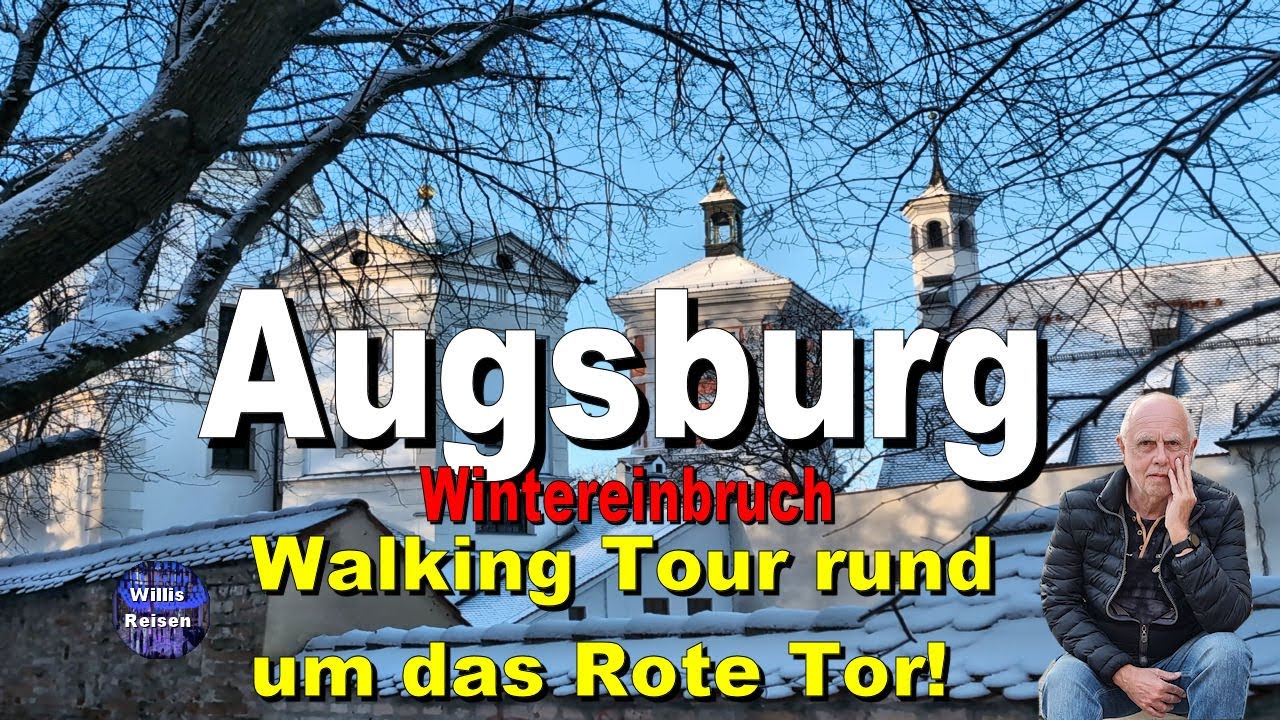 🇩🇪 Augsburg im Winter erleben – 4K Walking Tour rund ums Rote Tor