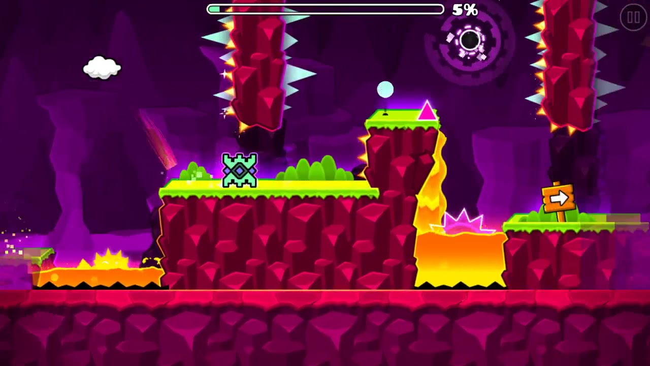 Geometry Dash - 10 Recent Levels #12: 9-25-17