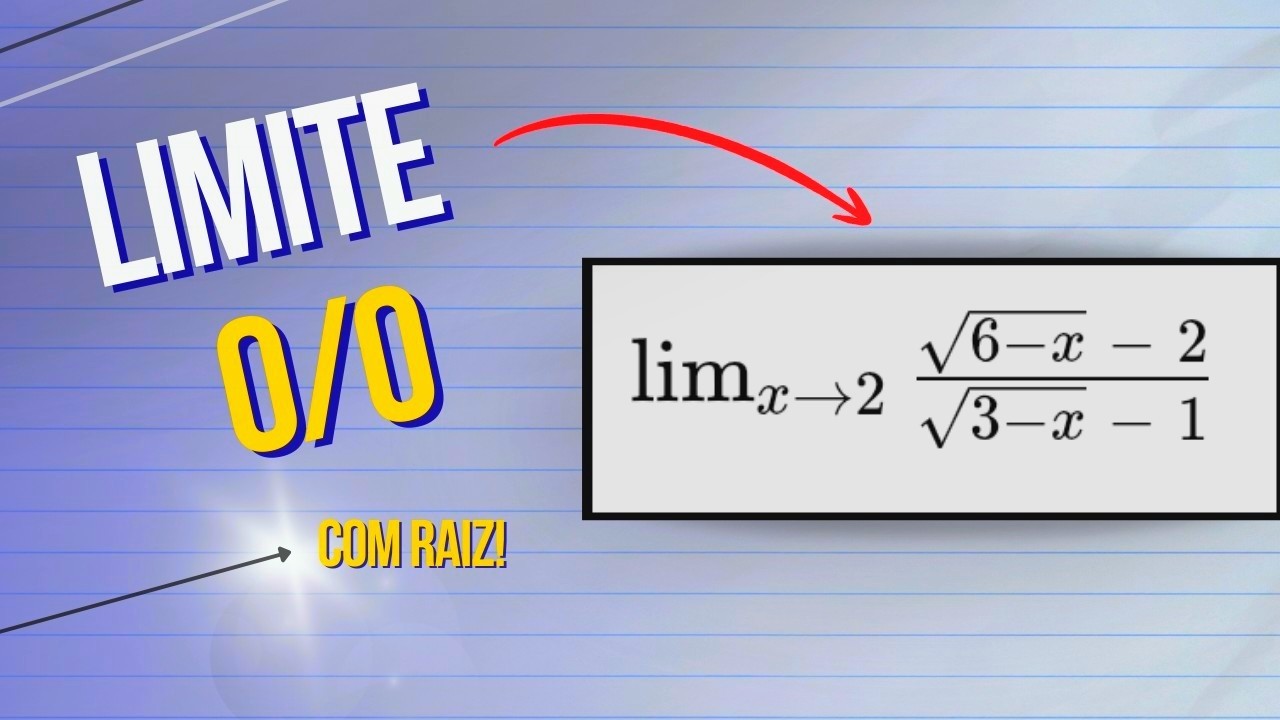 Limite com raiz que dá 0/0 — Truque do conjugado