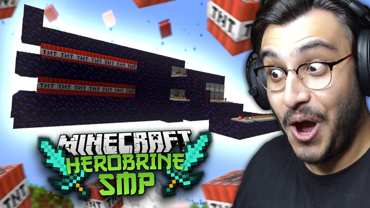 MY SECRET WEAPON FOR WAR IN HEROBRINE SMP | RAWKNEE
