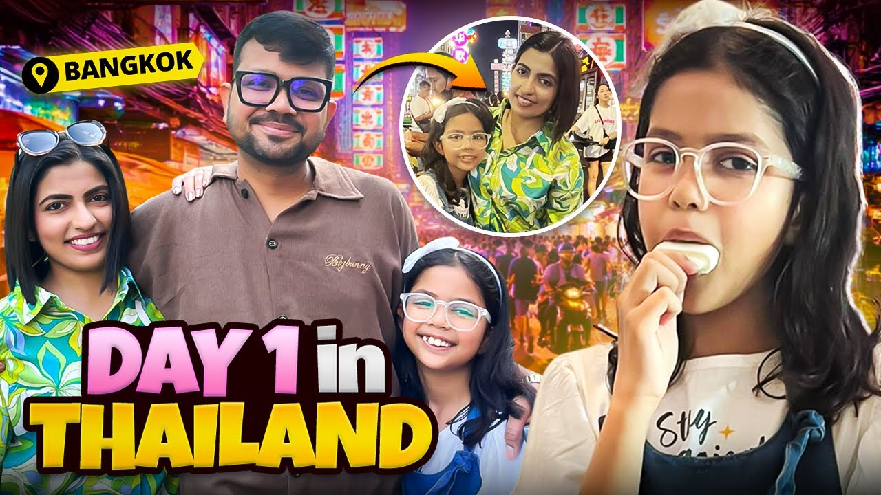 Day 1 in Bangkok, Thailand ✈ Golden Buddha and Chinatown Visit, Adi's Travel Vlog, Family Connection