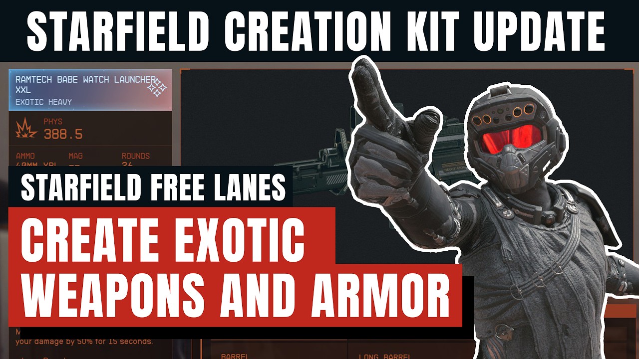 Разбор системы создания экзотического оружия | Обновление Starfield Free Lanes
