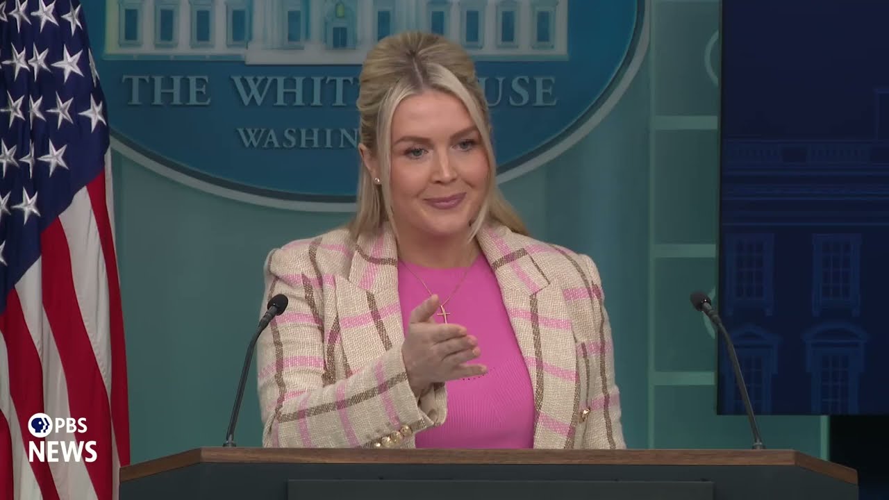 WATCH: Trump sent word he hopes Russia is not sharing intelligence with Iran, Leavitt says