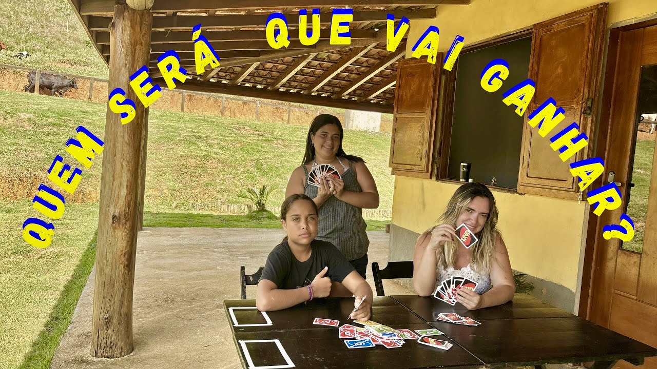 EU BRINCANDO DE UNO COM MINHA AMIGA 