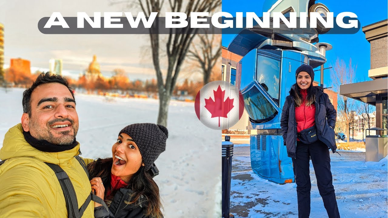 First 3 Days in Edmonton Alberta Canada | Understanding the Basics Of This New City | VJ and Pooja