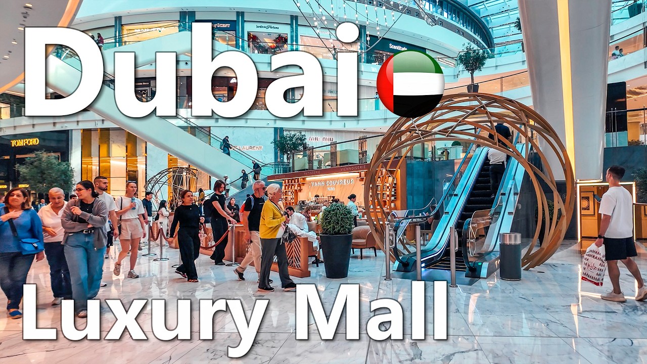 Luxury Dubai Mall Walk &ndash; Dubai Walking Tour 4K