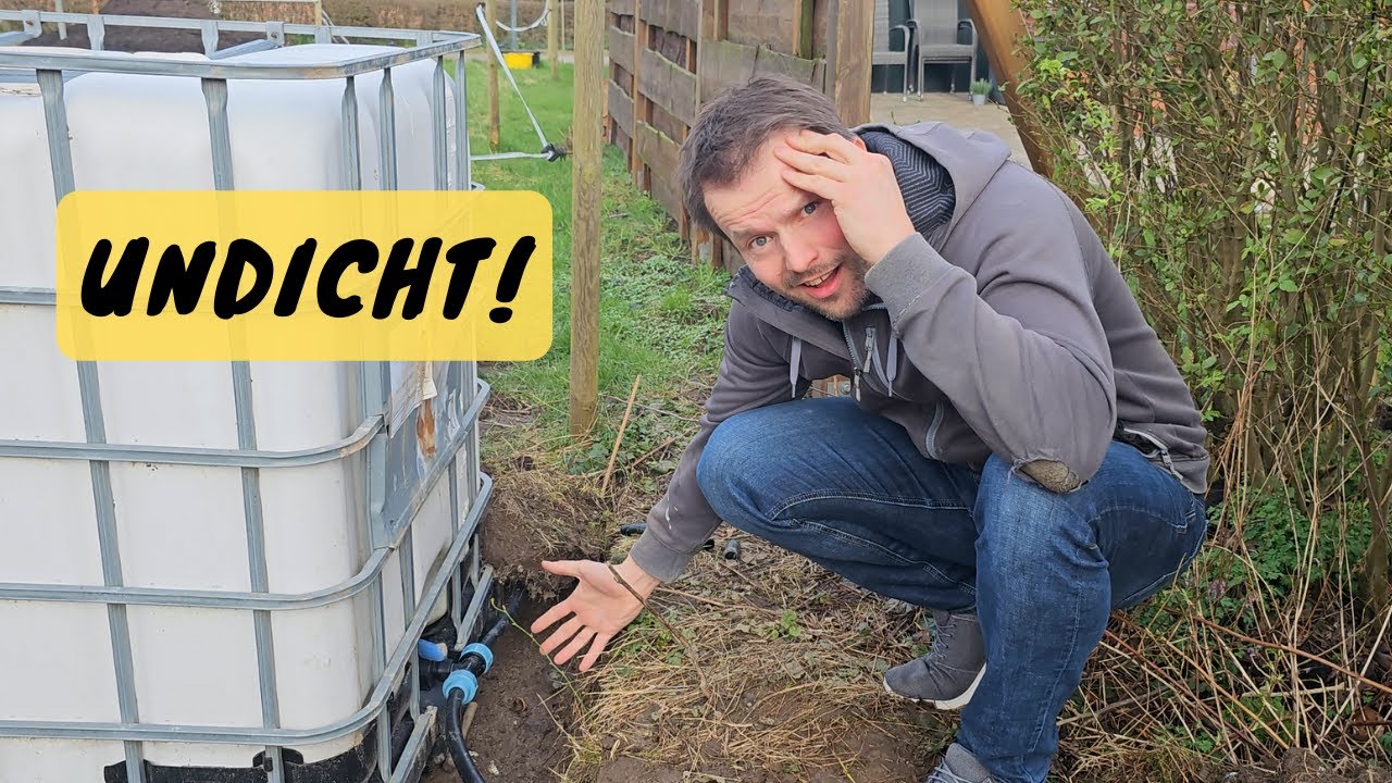DIY: 3200 Liter Regenwasserspeicher mit IBC-Containern! - Teil 1