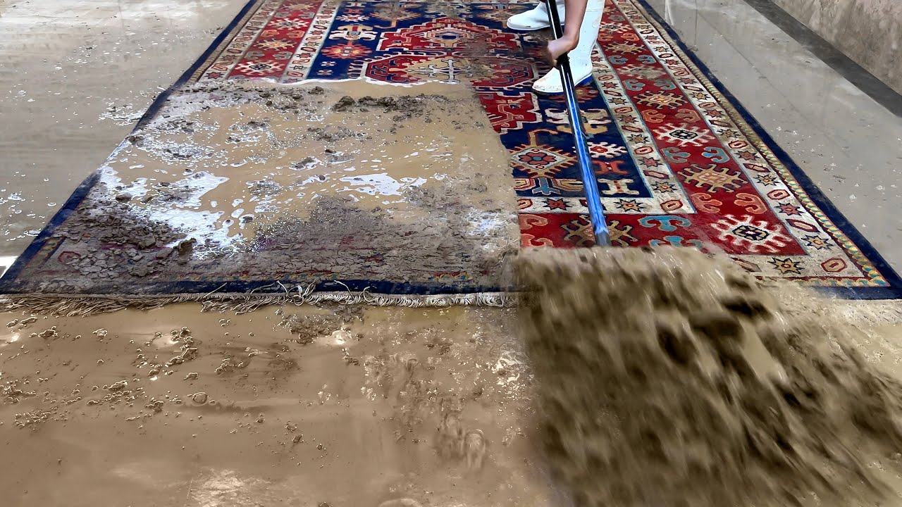 Amazing carpet wash until the colors swirled- Satisfying Carpet Cleaning ASMR- Satisfying Video