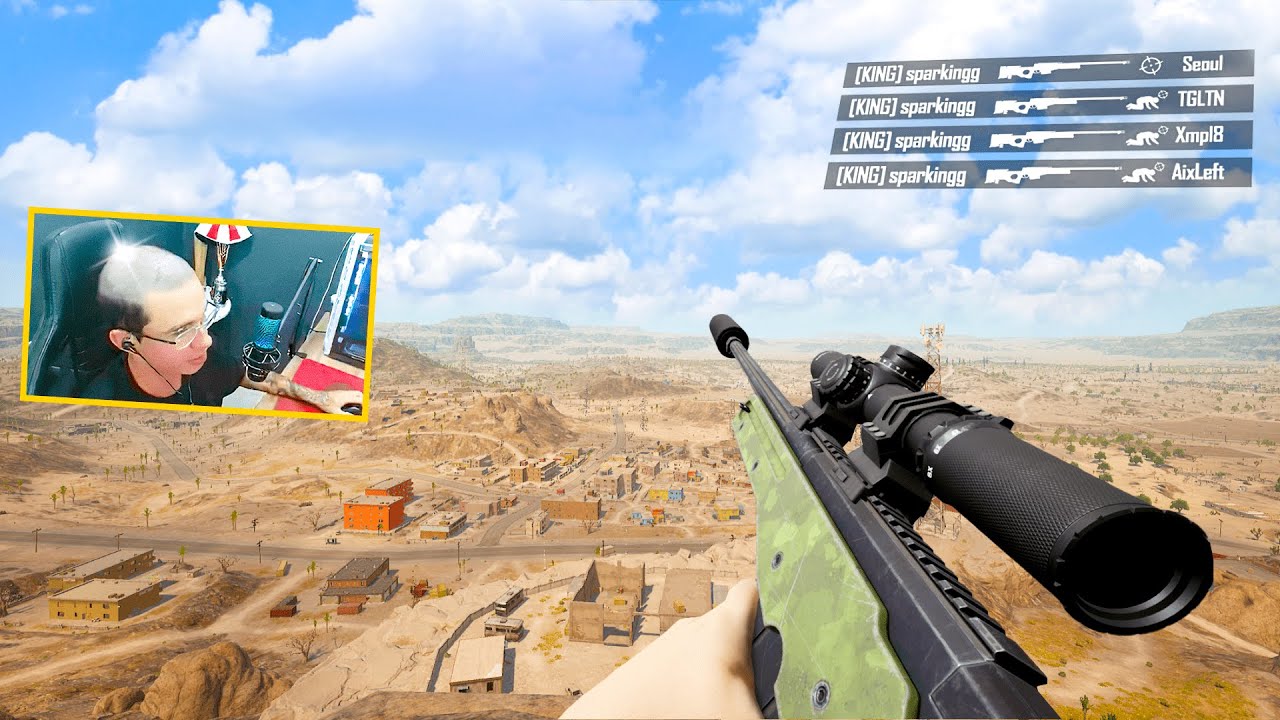 isso que ACONTECE quando SPARKINGG joga de SNIPER no PUBG!