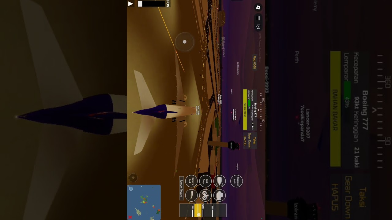Bakso malang anomali & flight simulator Roblox 