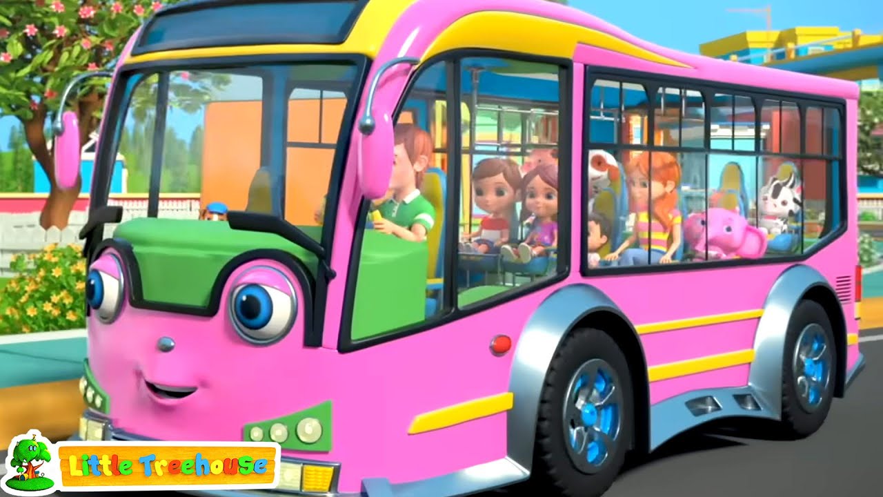 Wheels On The Bus, School Bus Song and Preschool Rhyme for Kids