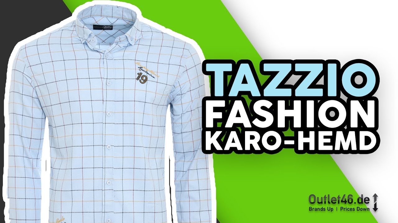 Tazzio Fashion Herren Karo Hemd DEUTSCH l Review l On Body l Haul l Overview l Outlet46