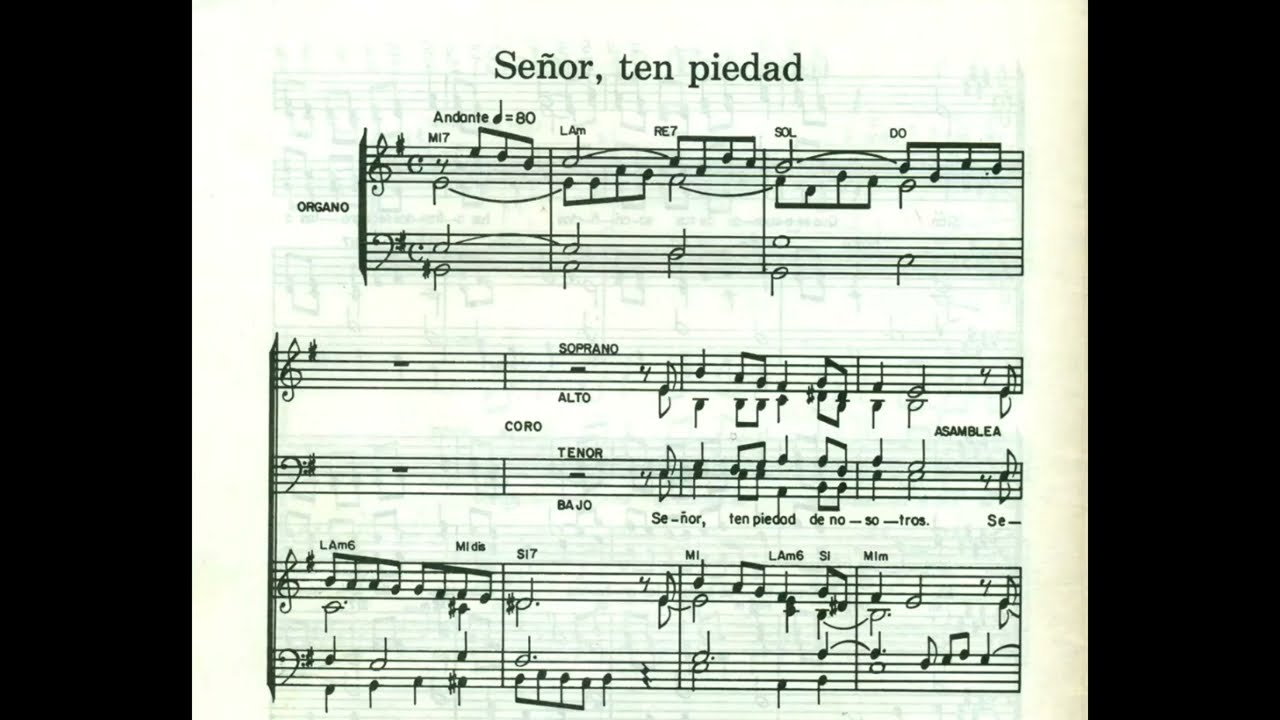 Señor, ten piedad (Misa melódica) A. Mejía [Acompañamiento]