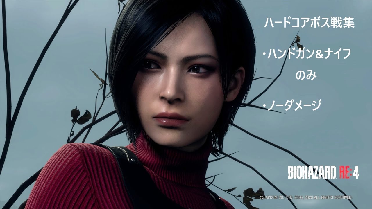 RE4　エイダ編ボス戦集　ハードコア　ハンドガン&ナイフのみ　ノーダメージ
