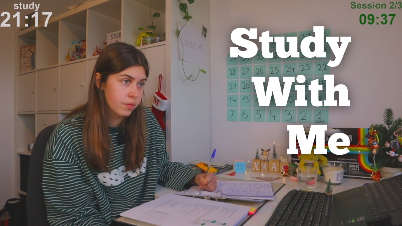 LIVE 6 HOURS Study With Me (60 min study + 10 break)