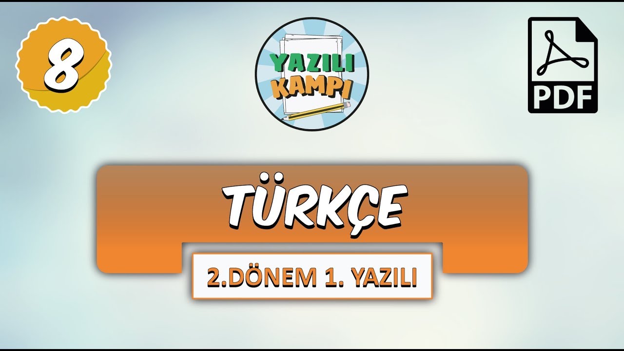 8.Sınıf Türkçe | 2.Dönem 1.Yazılıya Hazırlık