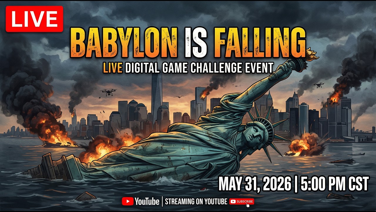 Babylon is Falling Live Digital Game Challenge Event Premiering May 31, 2026 Prophetic Game! Youtube