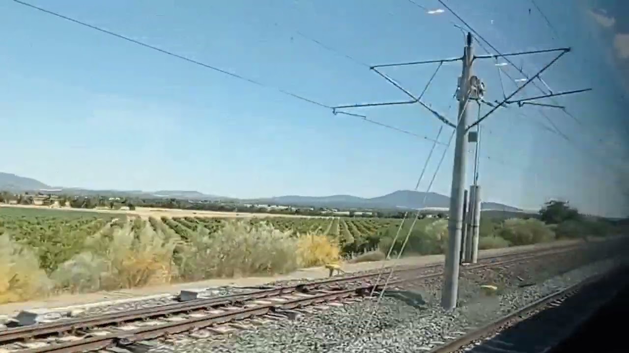 IRYO Speed Train from MADRID to MALAGA| Satisfying wide plantation view