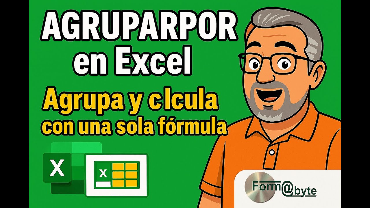 ¿Y si te digo que Excel puede agrupar y calcular todo a la vez? AGRUPARPOR explicado