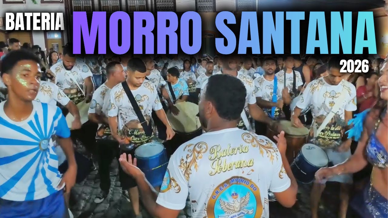 BATERIA DA MORRO SANTANA NO PRÉ CARNAVAL DE OURO PRETO MG 2026