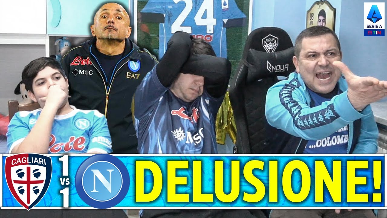 DELUSIONE... CAGLIARI-NAPOLI 1-1 | LIVE REACTION NAPOLETANI