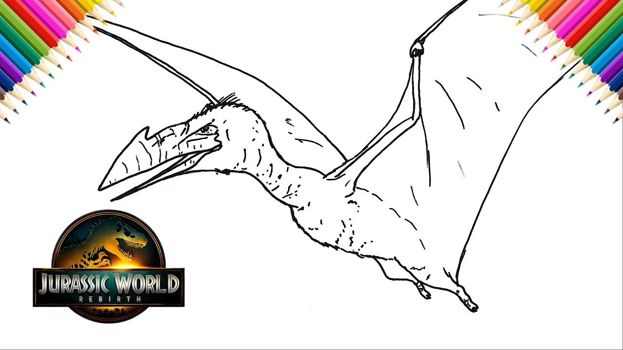 How to Draw Quetzalcoatlus from Jurassic World Rebirth