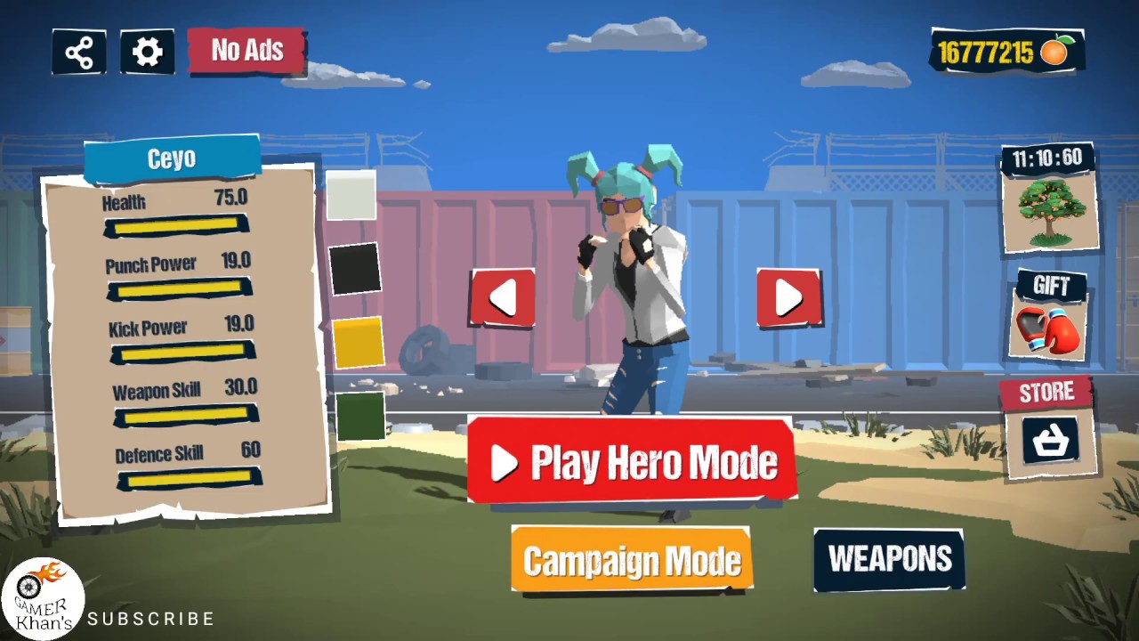 City Fighter Vs Street Gang Action Fighting Gameplay Campaign Mode Town FHD Android iOS Part - 6