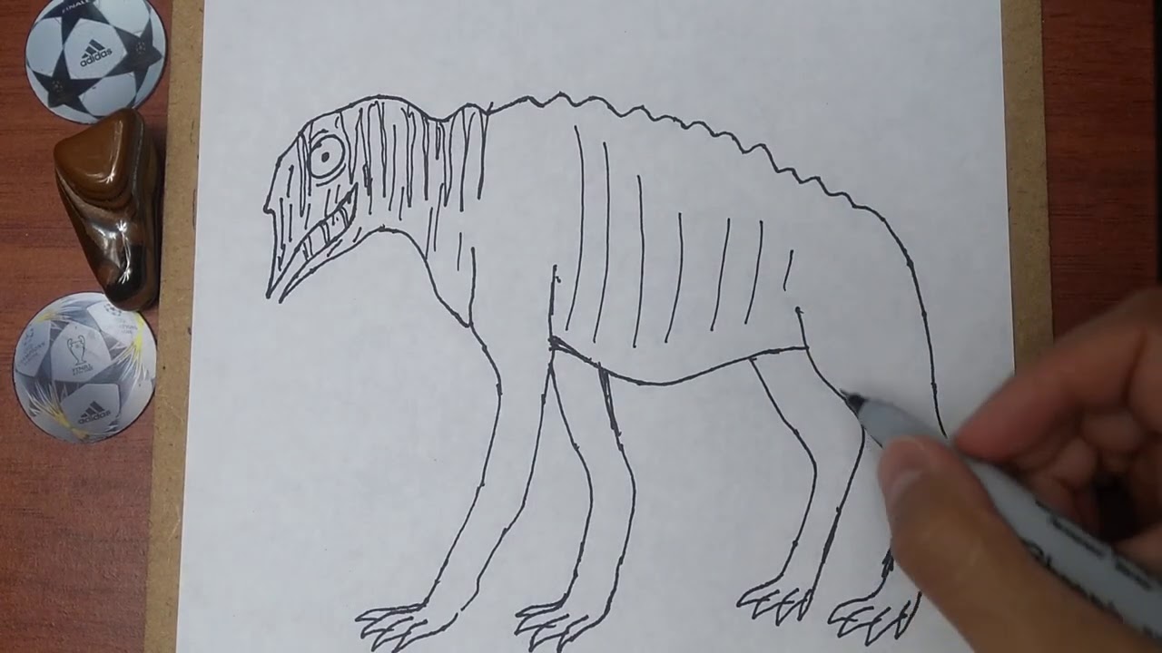 Como DIBUJAR y PINTAR a 😨BIG CHARLIE 😬de Trevor Henderson/how to DRAW and PAINT BIG CHARLIE