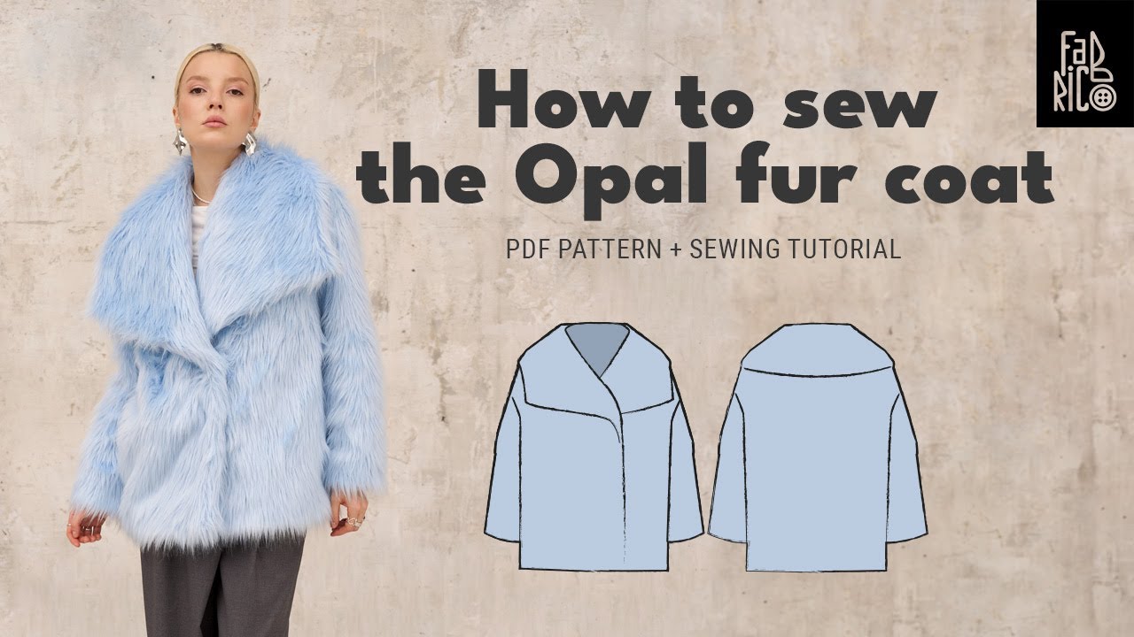 DIY a Trendy Fur Coat | How To Sew a Faux Fur Coat with Pile | Fur Coat Sewing Tutorial